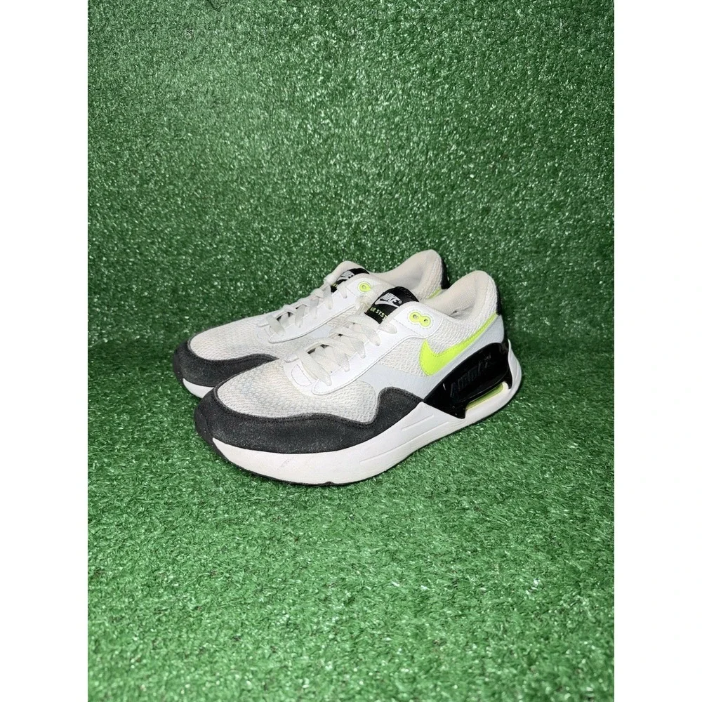 Nike Air Max SYSTM Mens Size 9.5 Neon Grey Black Running‎ Shoes Comfort Sneakers